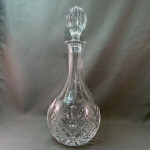 Godinger Dublin Crystal Wine Decanter Clear Excellent Diamond Wedge Cut